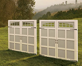 Our Courtyard Garage Door Offers Elegant Wood Design and Energy Efficiency